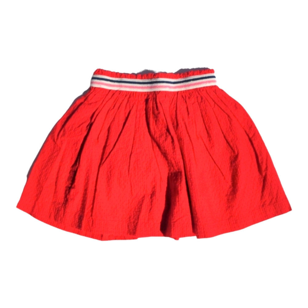 Gymboree Girls S 5-6 Red Seersucker Skirt